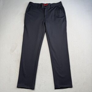 Halsey Sport Pants Mens 32x29 Blue Stretch Chino Flat Front Straight Leg Casual